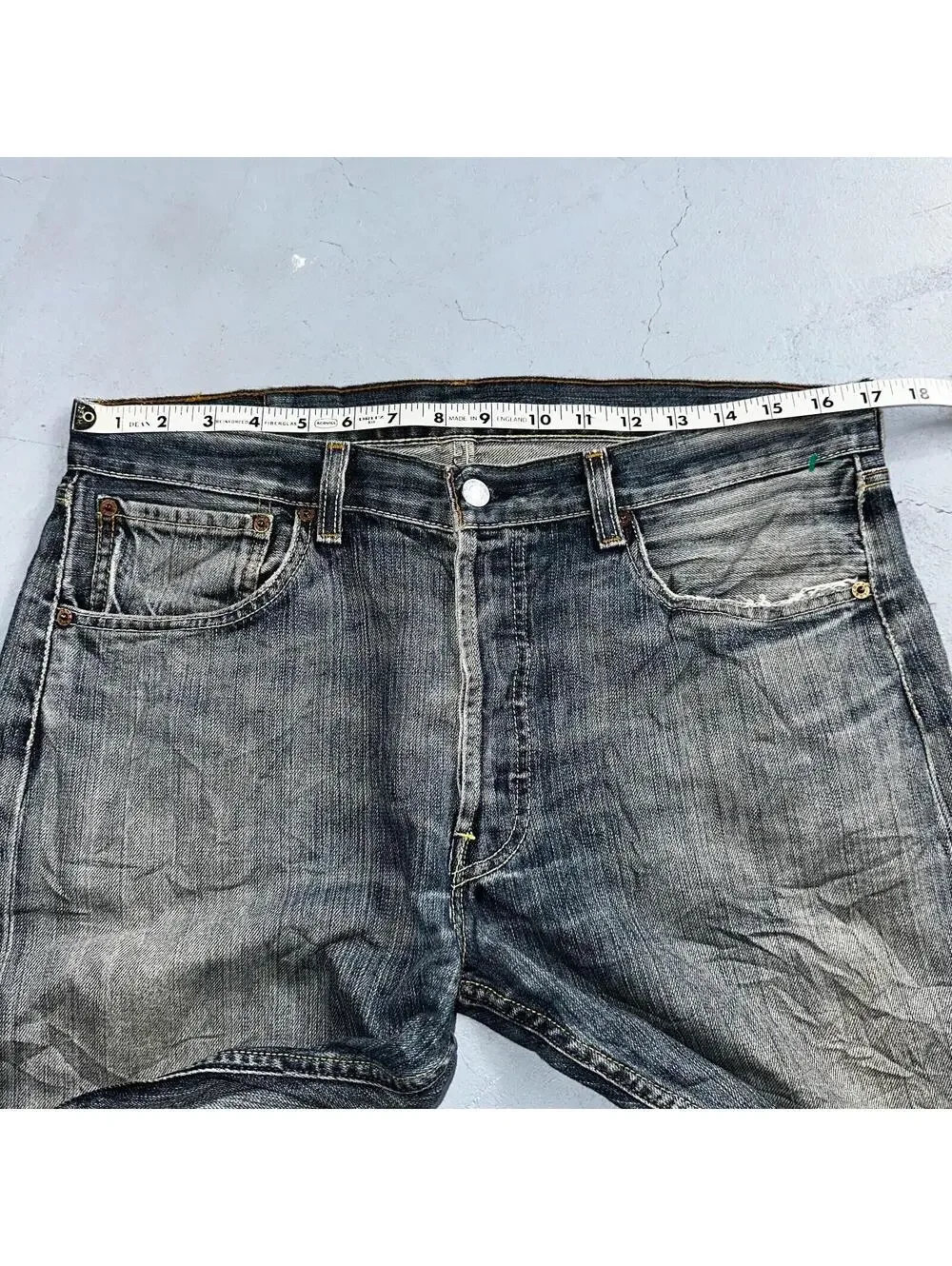 Levis 501 Vintage Y2K XX Straight Leg Jeans Blue Med Wash 34x34 Act 34x32